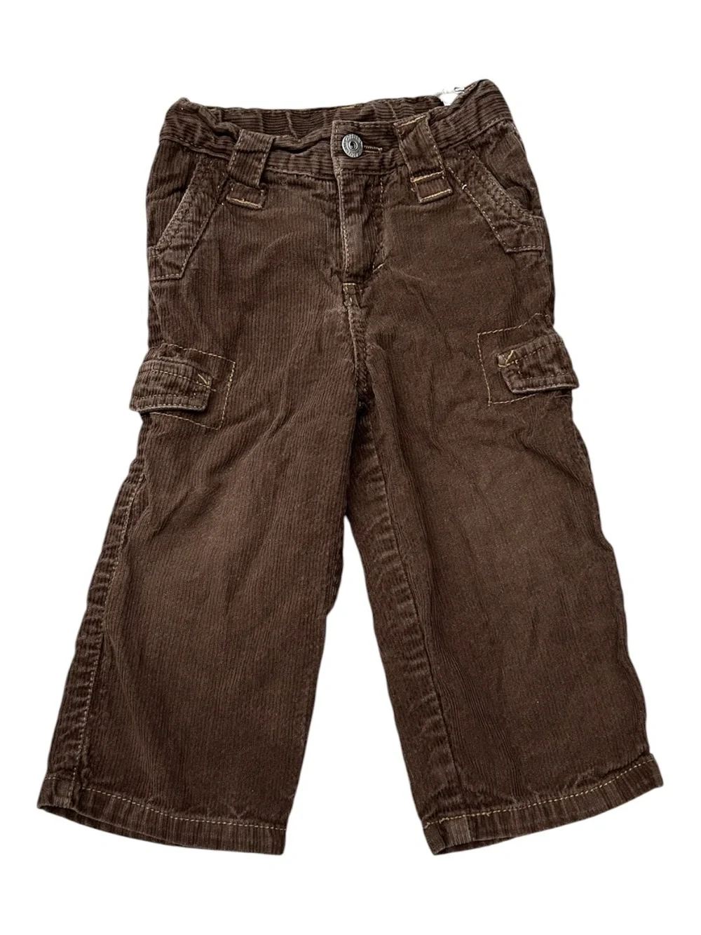 Vintage 90s Carters Brown Corduroy Baby‎ Pants Size 18 Months